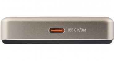 Intenso Powerbank MW10000 magnetische Fixierung MagSafe kompatibel PD 3.0 10000 mAh USB C champagner