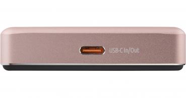 Intenso Powerbank MW10000 magnetische Fixierung MagSafe kompatibel PD 3.0 10000 mAh USB Typ C rosé