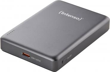 Intenso Powerbank MW10000 magnetische Fixierung MagSafe kompatibel PD 3.0 10000 mAh USB Typ C grau