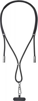 Intenso Cell Phone Charging Lanyard Handykette als Ladekabel Datenkabel 2 x USB-C bis 1,65m schwarz