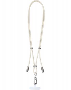 Intenso Cell Phone Charging Lanyard Handykette als Ladekabel Datenkabel 2 x USB-C bis 1,65m beige