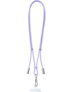 Intenso Cell Phone Charging Lanyard Handykette als Ladekabel Datenkabel 2 x USB-C bis 1,65m lila