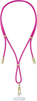 Intenso Cell Phone Charging Lanyard Handykette als Ladekabel Datenkabel 2 x USB-C 1,65m neon pink