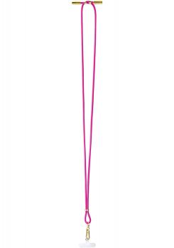 Intenso Cell Phone Charging Lanyard Handykette als Ladekabel Datenkabel 2 x USB-C 1,65m neon pink