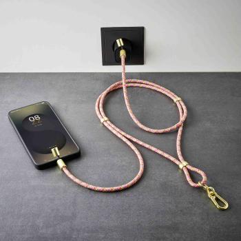 Intenso Cell Phone Charging Lanyard Handykette als Ladekabel Datenkabel 2 x USB-C bis 1,65m neon mix