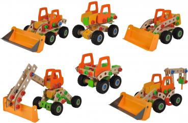 Eichhorn Constructor 6 Modellvarianten Radlader, Kompaktlader, Unimog, Bigfoot 140 Teile 100039057