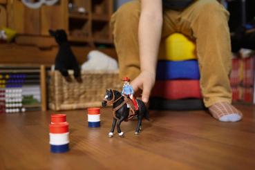 Schleich FARM WORLD Barrel Racing mit Cowgirl Set 7 Teile 42576