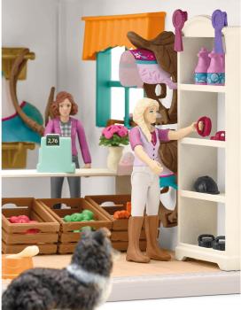 Preview: Schleich HORSE CLUB Reitshop zum modularen Reiterhof Set 67 Teile 42568