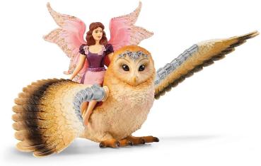 Preview: Schleich BAYALA® Elfe auf Glitzer-Eule Set 2 Teile 70789