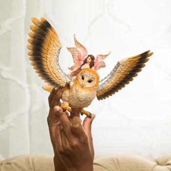 Preview: Schleich BAYALA® Elfe auf Glitzer-Eule Set 2 Teile 70789