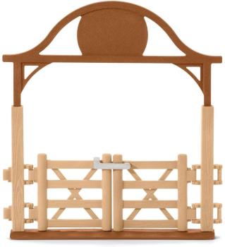Preview: Schleich HORSE CLUB Pferdekoppel mit Eingangstor Set 10 Teile 42434