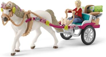Preview: Schleich HORSE CLUB Kutsche für Pferdeshow Set 38 Teile 42467