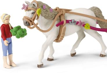 Preview: Schleich HORSE CLUB Kutsche für Pferdeshow Set 38 Teile 42467