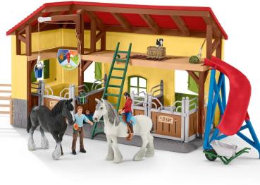 Preview: Schleich FARM WORLD Pferdestall Set 82 Teile 42485