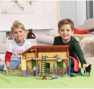 Schleich FARM WORLD Pferdestall Set 82 Teile 42485