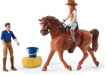 Preview: Schleich HORSE CLUB Abenteuer mit Auto und Pferdeanhänger Set 110 Teile 42535