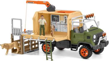 Preview: Schleich WILD LIFE Großer Truck Tierrettung Set 45 Teile 42475