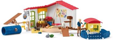 Preview: Schleich FARM WORLD Tierhotel Set 35 Teile 42607