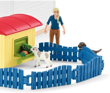 Schleich FARM WORLD Tierhotel Set 35 Teile 42607