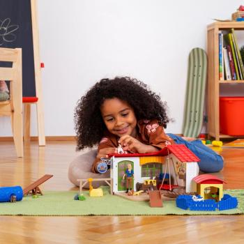 Schleich FARM WORLD Tierhotel Set 35 Teile 42607
