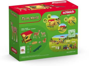 Preview: Schleich FARM WORLD Fütterung der Waldtiere Set 39 Teile 42658