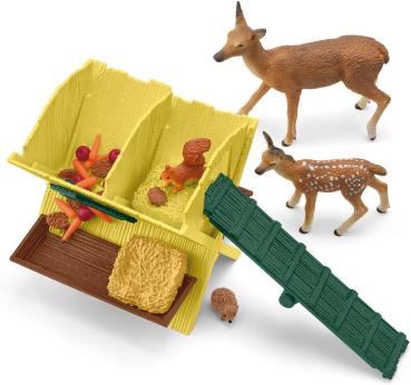 Preview: Schleich FARM WORLD Fütterung der Waldtiere Set 39 Teile 42658