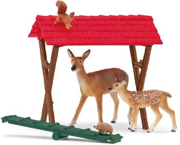 Schleich FARM WORLD Fütterung der Waldtiere Set 39 Teile 42658