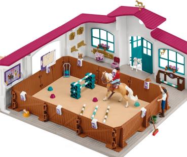 Preview: Schleich HORSE CLUB Reithalle Peppertree Set 179 Teile 42639