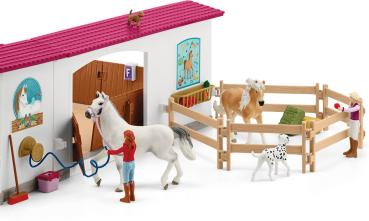 Preview: Schleich HORSE CLUB Reithalle Peppertree Set 179 Teile 42639