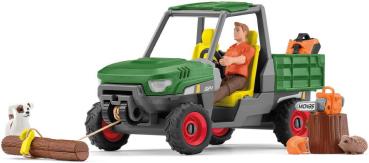 Schleich FARM WORLD Waldbauer mit Fahrzeug Set 49 Teile 42659