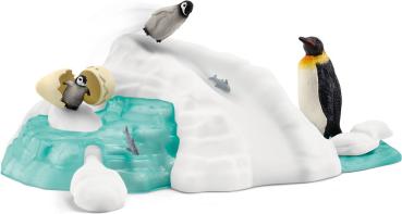 Preview: Schleich WILD LIFE Pinguin-Familienspaß Set 14 Teile 42661
