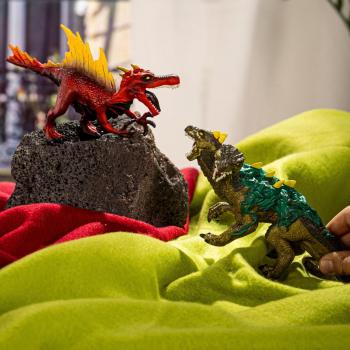 Preview: Schleich ELDRADOR® CREATURES Feuersaurier vs. Dschungelechse 2 Figuren 70834