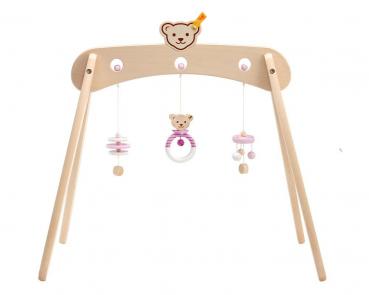 Steiff by Selecta Exklusic Holz Spieltrapez rosa Knopf im Ohr 64306