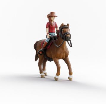 Preview: Schleich HORSE CLUB Hannah & Cayenne Set 6 Teile 42711