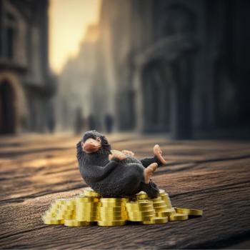 Preview: Schleich HARRY POTTER FANTASTIC BEASTS Niffler™ mit Gold Set 2 Teile 14905
