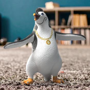 Preview: Schleich SCHULE DER MAGISCHEN TIERE Juri der Pinguin mit Goldkette Einzelfigur 14958