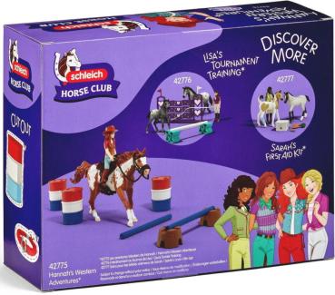 Preview: Schleich HORSE CLUB Hannah's Western Abenteuer Set 7 Teile 42775