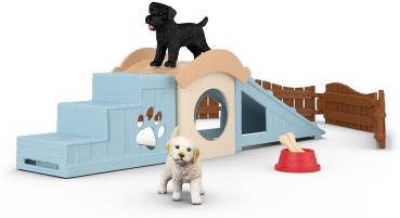 Preview: Schleich FARM WORLD Abenteuerzeit für Welpen Set 12 Teile 42763