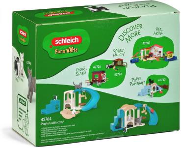 Preview: Schleich FARM WORLD Spielspaß für Katzen Set 12 Teile 42764