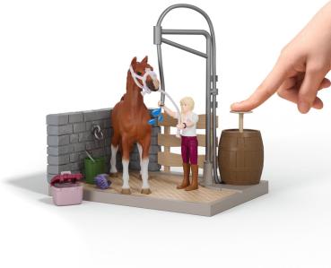 Preview: Schleich HORSE CLUB Sofia's Pferdewaschplatz Set 26 Teile 42792