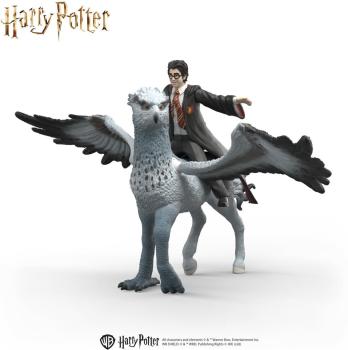 Preview: Schleich HARRY POTTER FANTASTIC BEASTS Harry Potter™ auf Seidenschnabel Set 2 Teile 14947