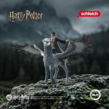 Preview: Schleich HARRY POTTER FANTASTIC BEASTS Harry Potter™ auf Seidenschnabel Set 2 Teile 14947