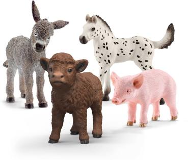 Preview: Schleich FARM WORLD Bauernhof Babys 4 Figuren 42740