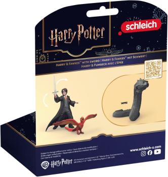 Preview: Schleich HARRY POTTER FANTASTIC BEASTS Harry & Fawkes™ mit Schwert Set 3 Teile 14994