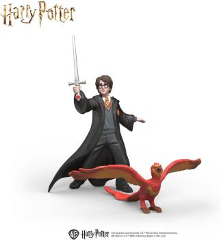 Preview: Schleich HARRY POTTER FANTASTIC BEASTS Harry & Fawkes™ mit Schwert Set 3 Teile 14994