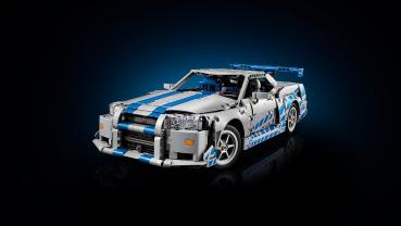 LEGO® Technic 2 Fast 2 Furious Nissan Skyline GT-R (R34) Flitzer 1410 Teile 42210