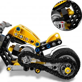 LEGO® Technic Gelbes Motorrad 151 Teile 42225