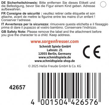 Schmidt Spiele Plüsch Stofftier Sorgenfresser Jolly 23 cm 42657
