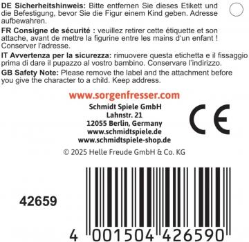 Schmidt Spiele Plüsch Stofftier Sorgenfresser YingYang 23 cm 42659