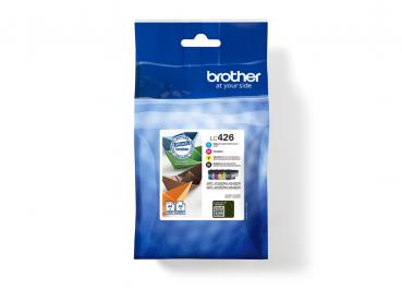 4 Brother Druckerpatronen Tinte LC-426 BK / C / M / Y Multipack